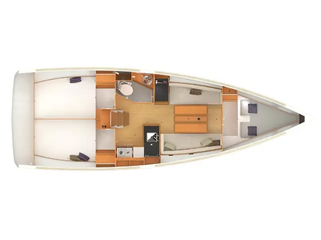 Sun Odyssey 349 - [Layout image]
