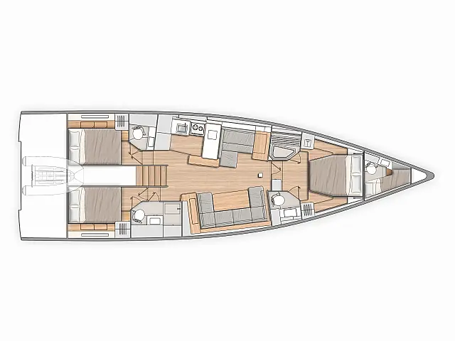 Oceanis Yacht 54 - [Layout image]