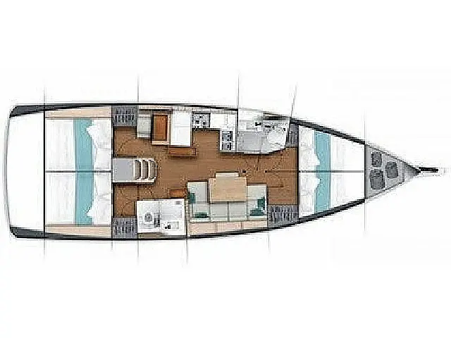 Sun Odyssey 440 - [Layout image]