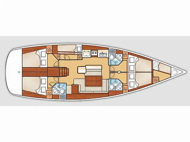 Oceanis 50 Family - [Layout image]
