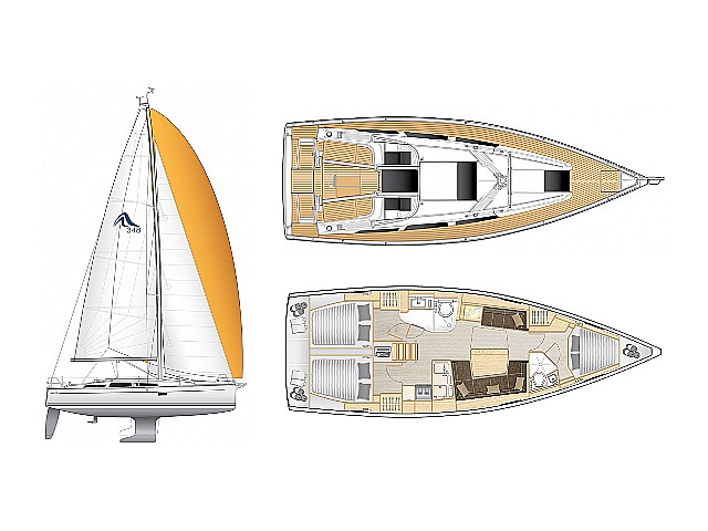 Hanse 418 - [Layout image]