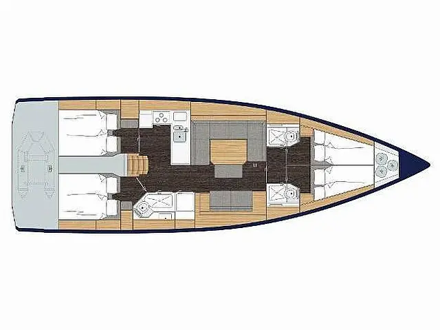 Bavaria C45 - [Layout image]
