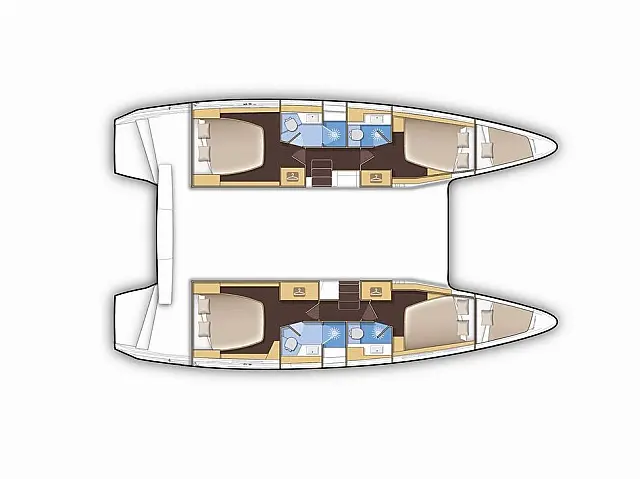 Lagoon 42 A/C & GEN - [Layout image]
