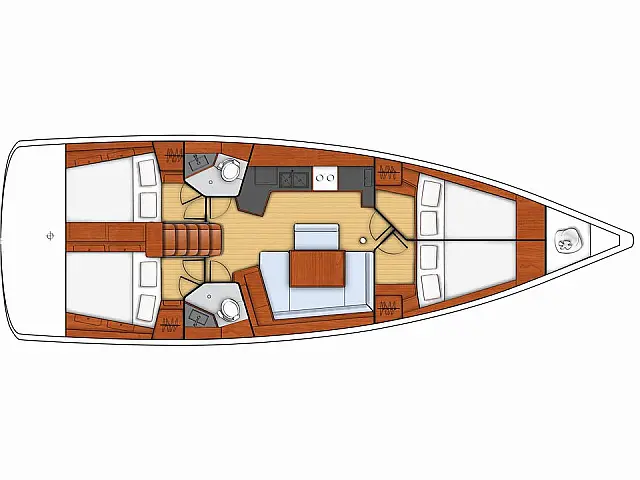 Oceanis 45-4 - [Layout image]