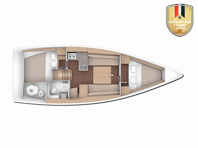 Dufour 360 Grand Large - [Layout image]