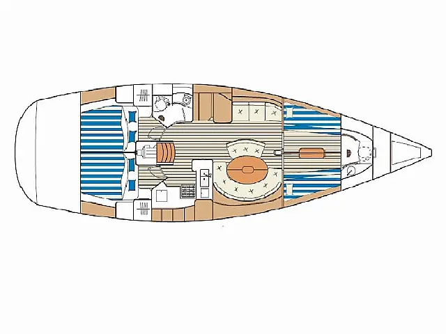 Beneteau First 47.7 - [Layout image]