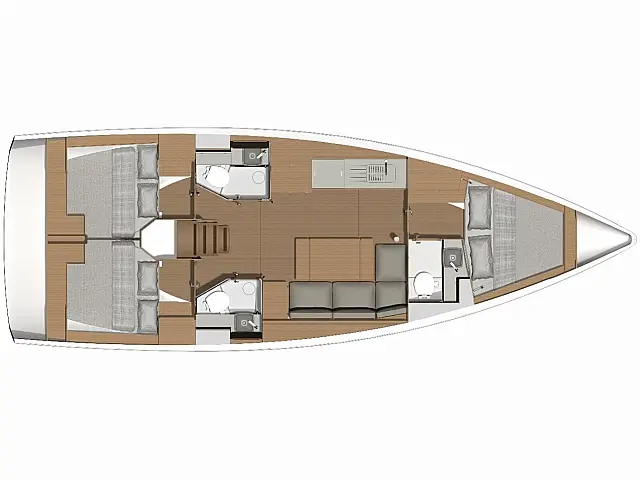 Dufour 390 - [Layout image]