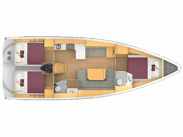 Bavaria C42 - [Layout image]