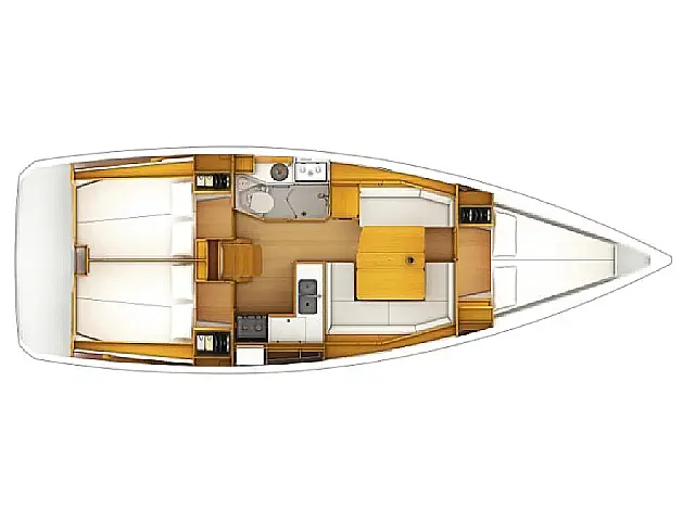 Sun Odyssey 389 - [Layout image]
