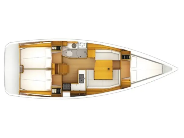 Sun Odyssey 389 - [Layout image]