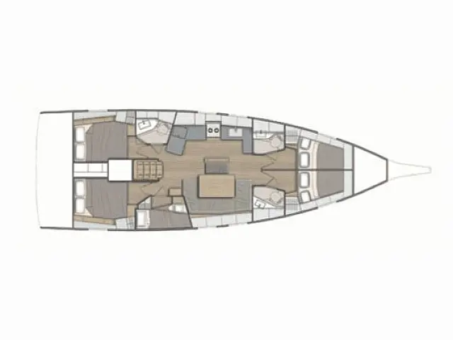 Oceanis 46.1 - [Layout image]