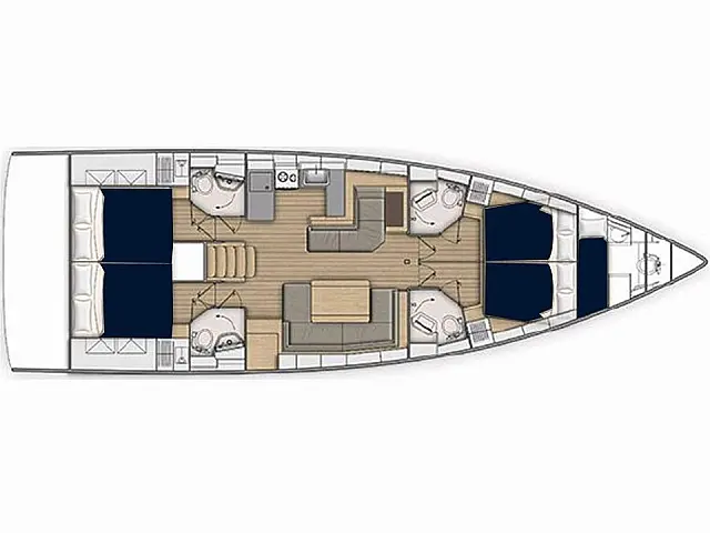 Sunsail 52.4 - [Layout image]