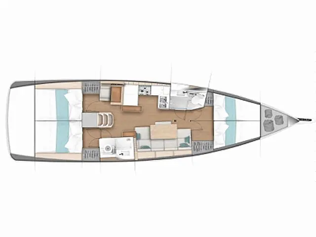Sun Odyssey 440 - [Layout image]