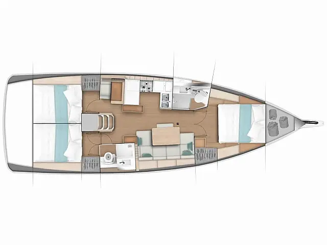 Sun Odyssey 440 - [Layout image]