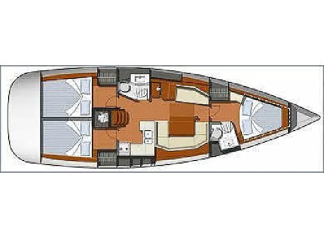 Sun Odyssey 42DS - [Layout image]