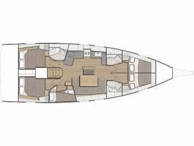 Oceanis 46.1 - [Layout image]