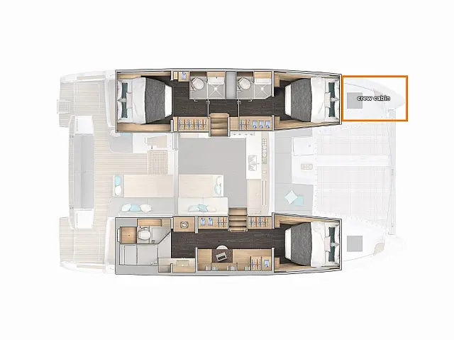 Lagoon 43 owner's version - [Layout image]