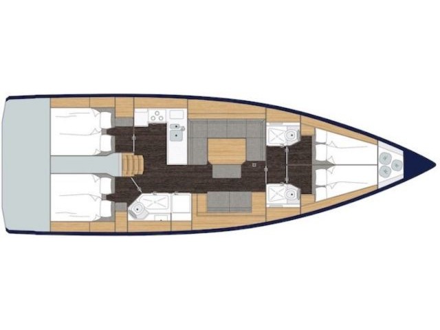 Bavaria C45 Holiday - [Layout image]