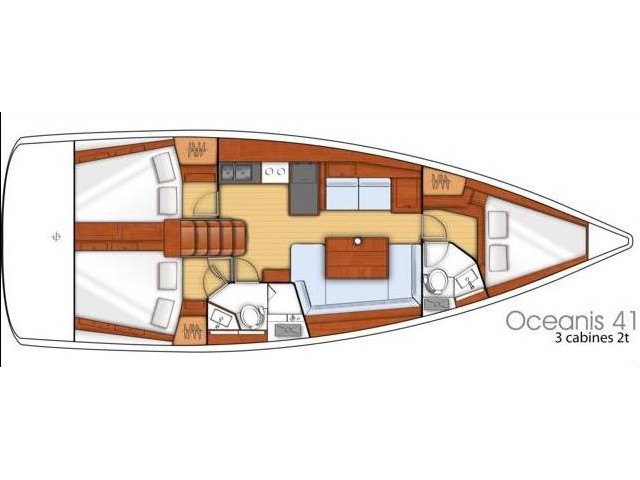 Oceanis 41 - [Layout image]