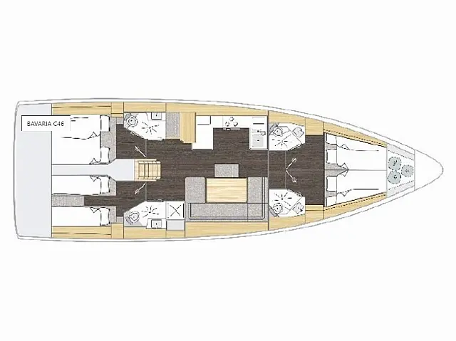 Bavaria C46 - [Layout image]