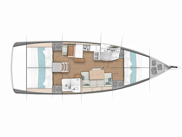 Sun Odyssey 440 - [Layout image]