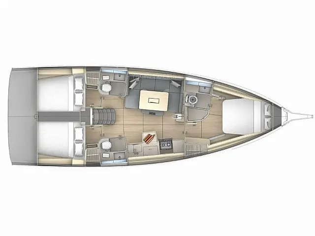 Dufour 41 - [Layout image]