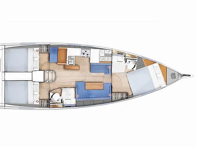 Sun Odyssey 410 (2023) - [Layout image]