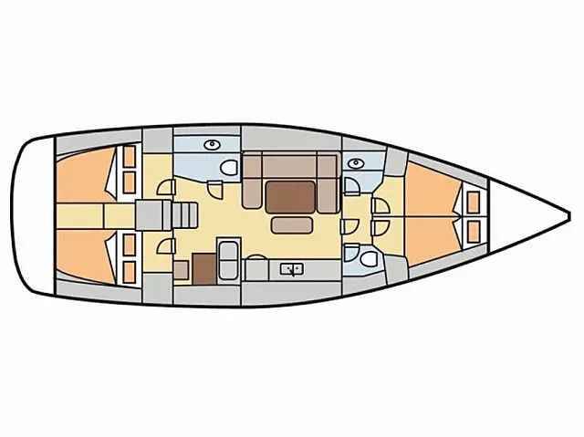 Dufour 450 Grand Large - [Layout image]