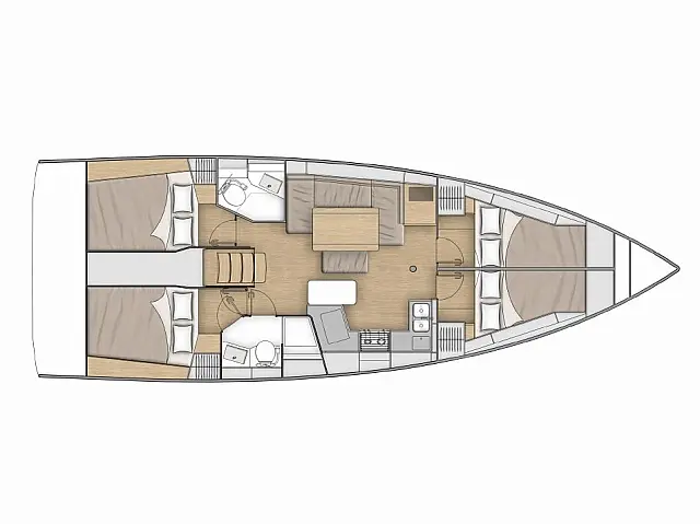 Oceanis 40.1 - [Layout image]