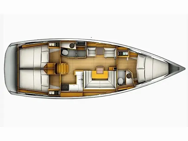 Sun Odyssey 419 - [Layout image]