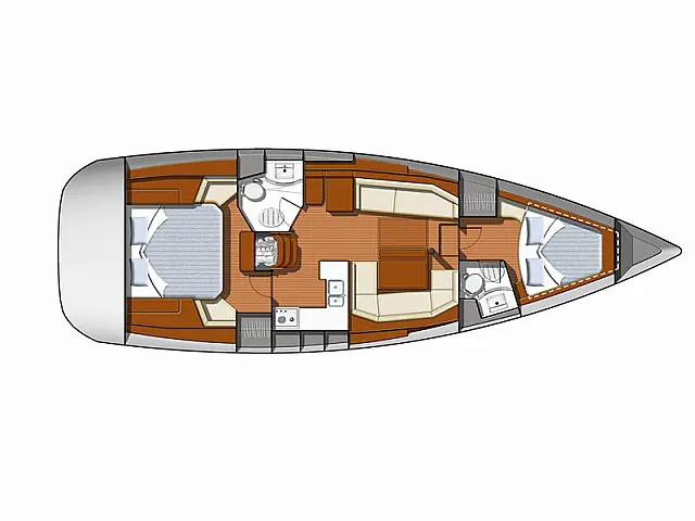 Sun Odyssey 42DS - [Layout image]