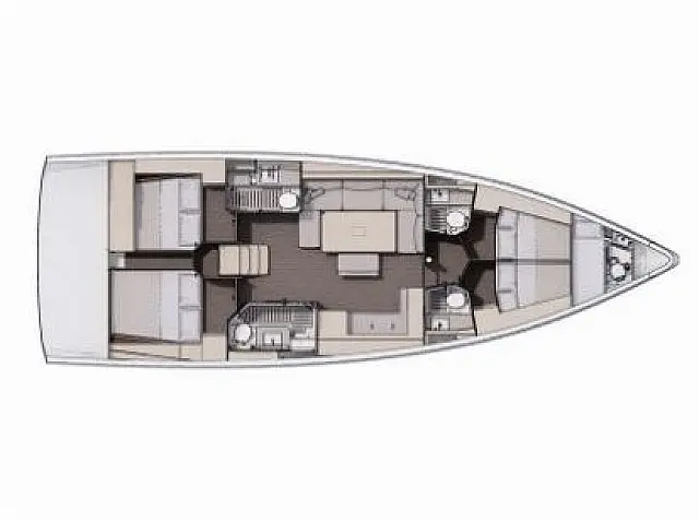 Dufour 470 - [Layout image]