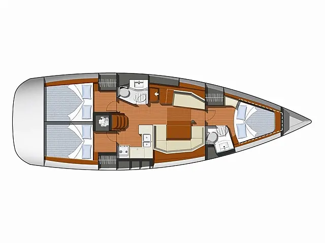 Sun Odyssey 42 i - [Layout image]