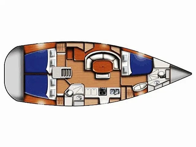 Oceanis 393 Clipper - [Layout image]