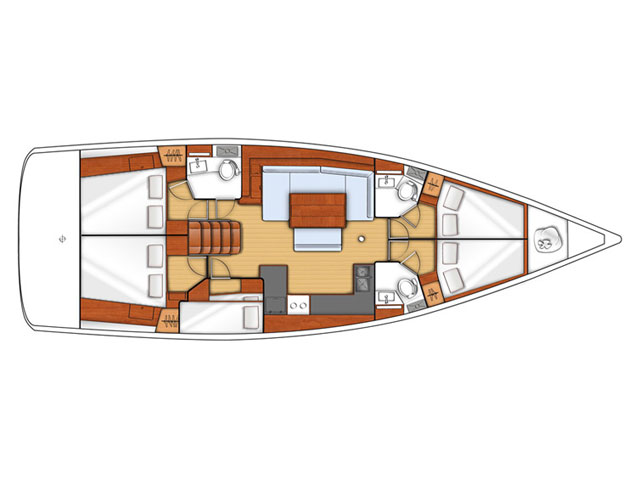 Oceanis 48 - [Layout image]
