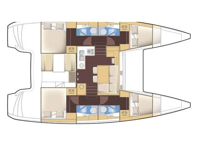 Lagoon 40 - [Layout image]