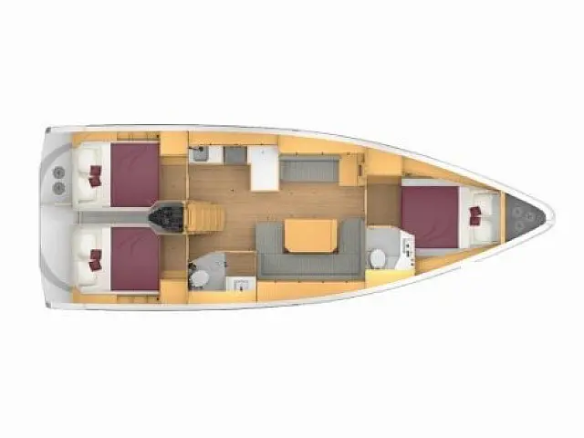 Bavaria C42 - [Layout image]
