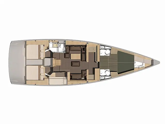 Dufour 56 Exclusive 2019 - [Layout image]