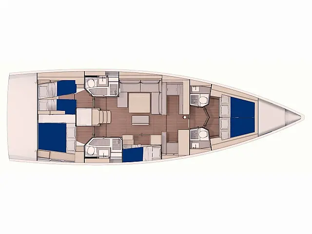 Sunsail 53.5 - [Layout image]