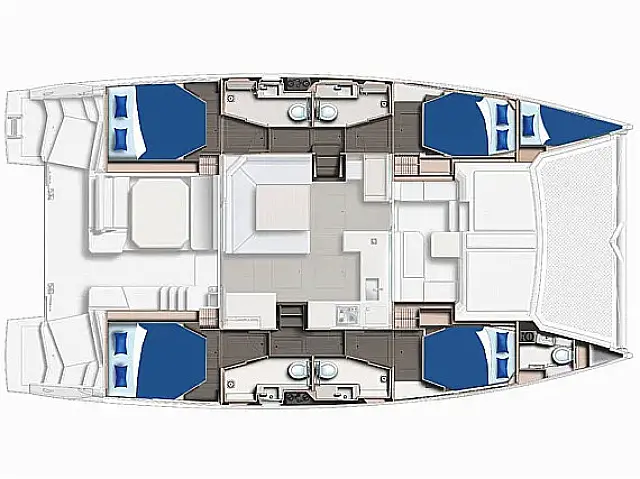 Sunsail 454L - [Layout image]