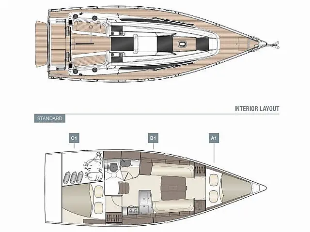 Dehler 34 - [Layout image]
