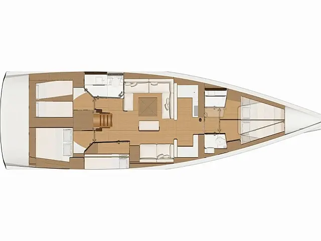 Dufour 520 Grand Large - [Layout image]
