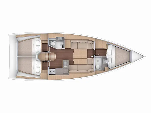 Dufour 390 Grand Large - [Layout image]