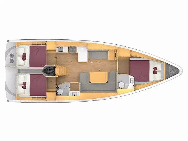 Bavaria C42 - [Layout image]