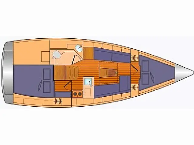 Bavaria Cruiser 34 - [Layout image]