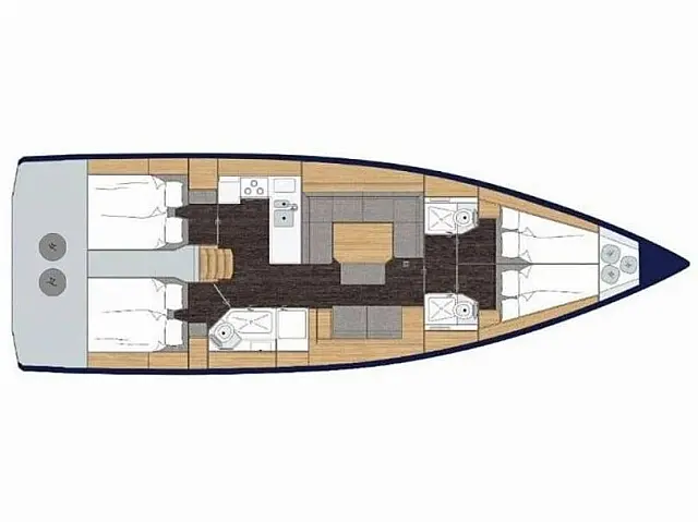 Bavaria C45 - [Layout image]
