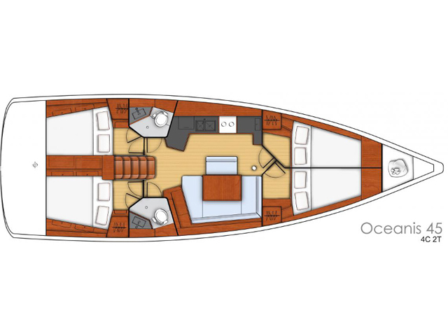 Oceanis 45 - [Layout image]