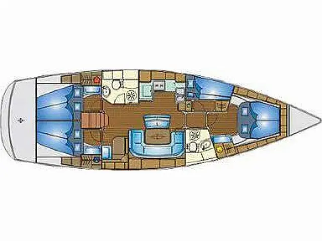 Bavaria 46 Cruiser - [Layout image]