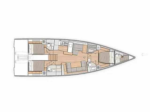 Beneteau 54 - [Layout image]