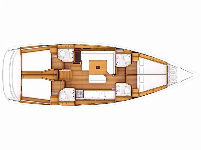 Sun Odyssey 479 Full refit 2024 ( new Bimini - Spray hood - new exterior cushions - new outboard ) - [Layout image]